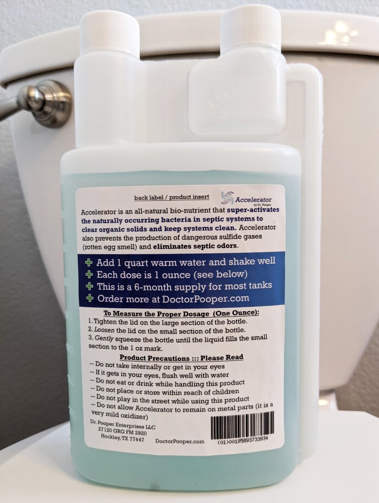 Dr. Pooper Accelerator Septic Tank Treatment – Environment-Friendly Septic Sy…