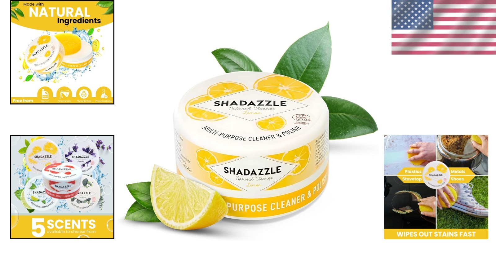 Lemon All Purpose Cleaner Paste – Non-Toxic Formula