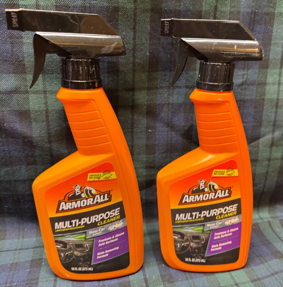 2 – Armor All Multi Purpose Car Cleaner Spray All Auto Surfa 16 Fl New Car Scent