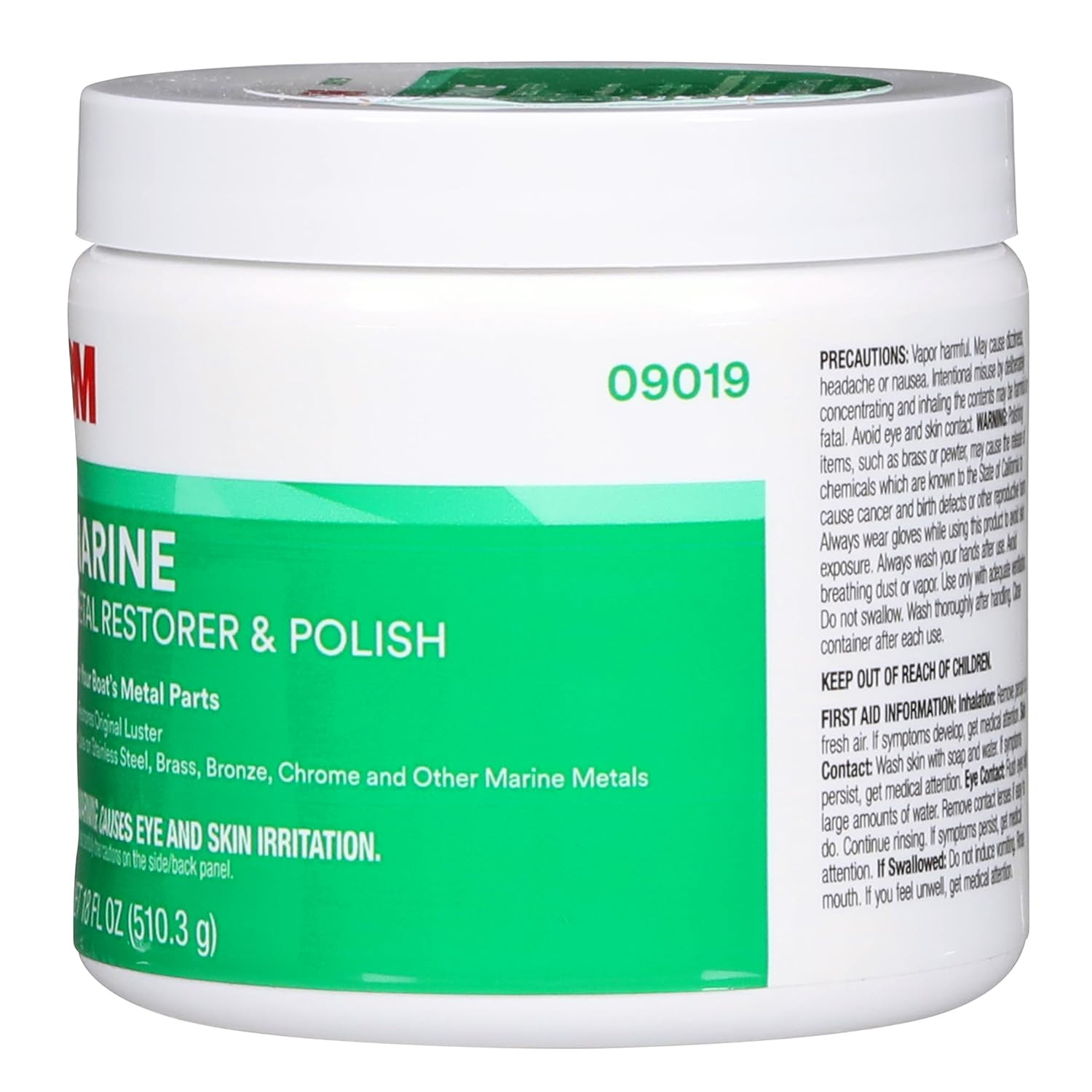 Metal Restorer and Polish, 09019, 18 Oz Paste