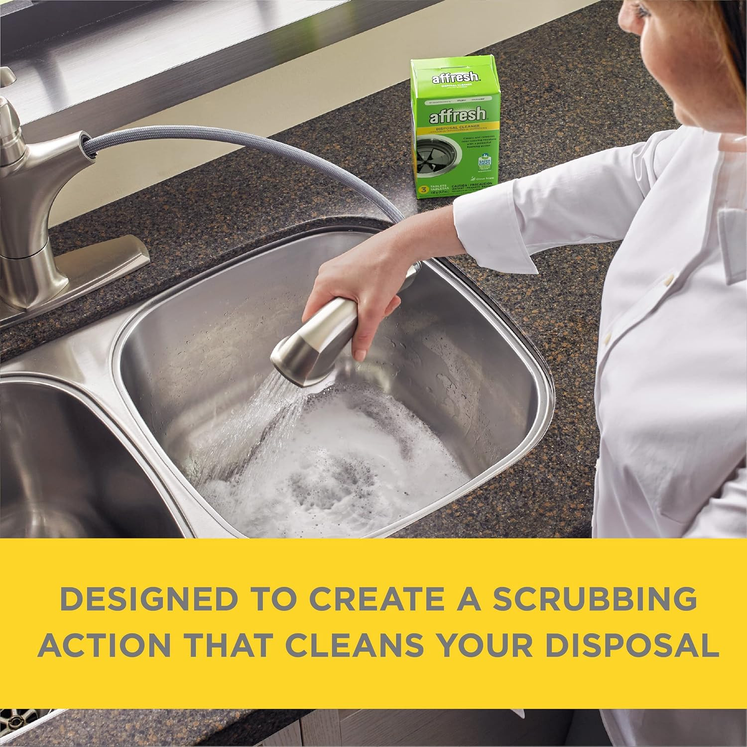 Affresh Garbage Disposal Cleaner Tablets Citrus Scent 3 Count Septic Safe