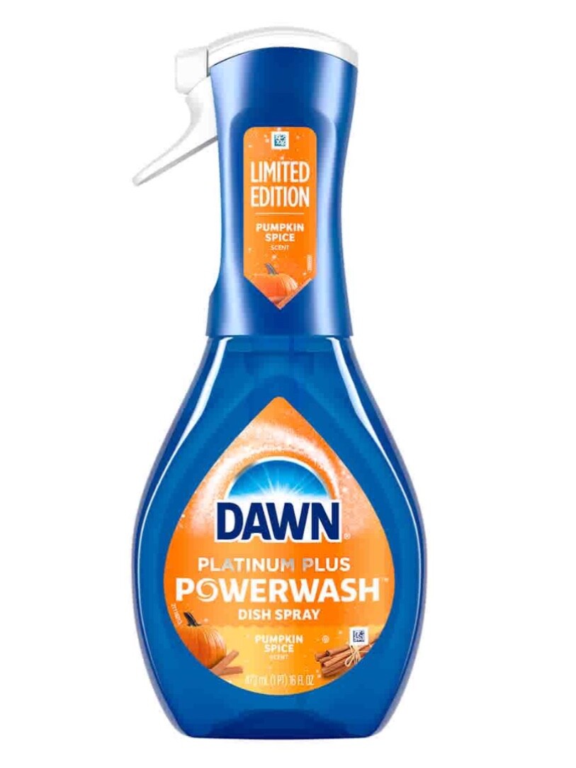 Dawn Platinum Plus Powerwash Dish Spray, Pumpkin Spice Scent, 16 Fl. Oz.