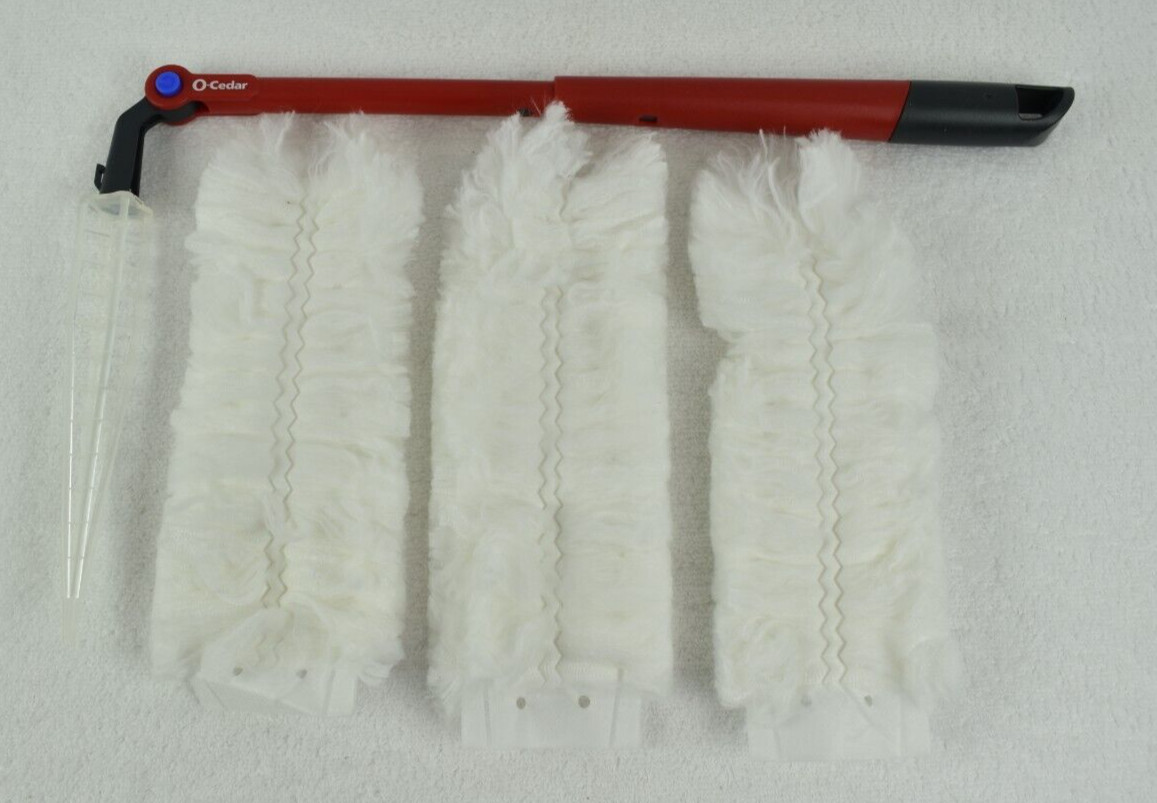 O-Cedar Flex & Catch Heavy Duty Dusting Kit / 1 Extendable Handle / 3 Dust Pads