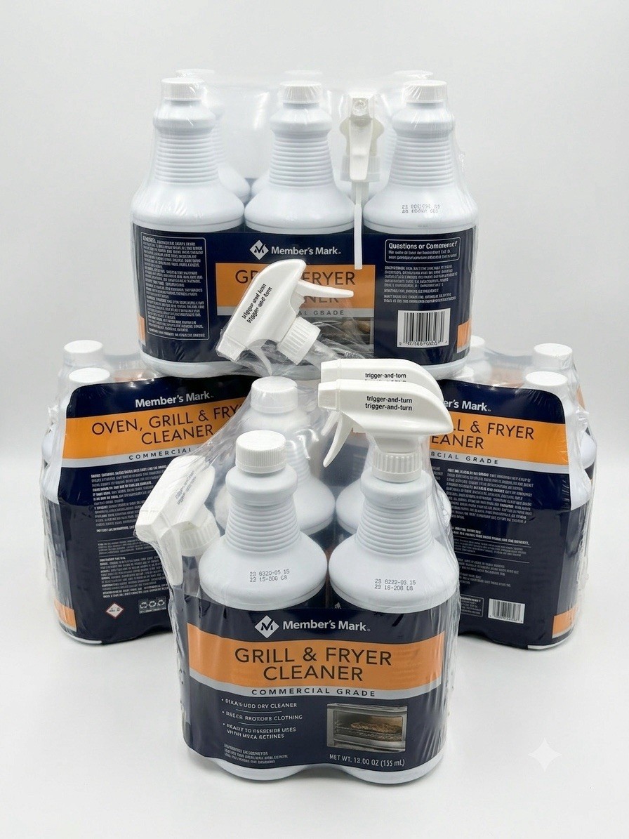 Member’s Mark Oven, Grill & Fryer Cleaner 32oz 3-Pack | Heavy Duty | Fast Ship.