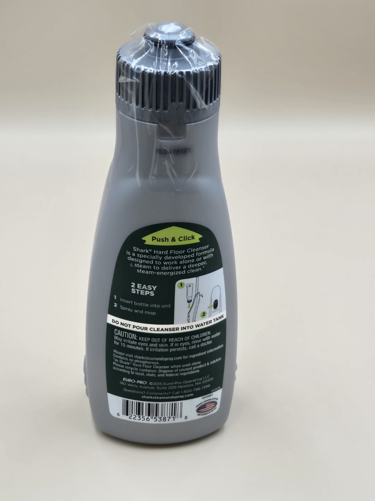 Shark Hard Floor Cleanser Multi-Floor 20oz Waterfall Fresh Biodegradable New