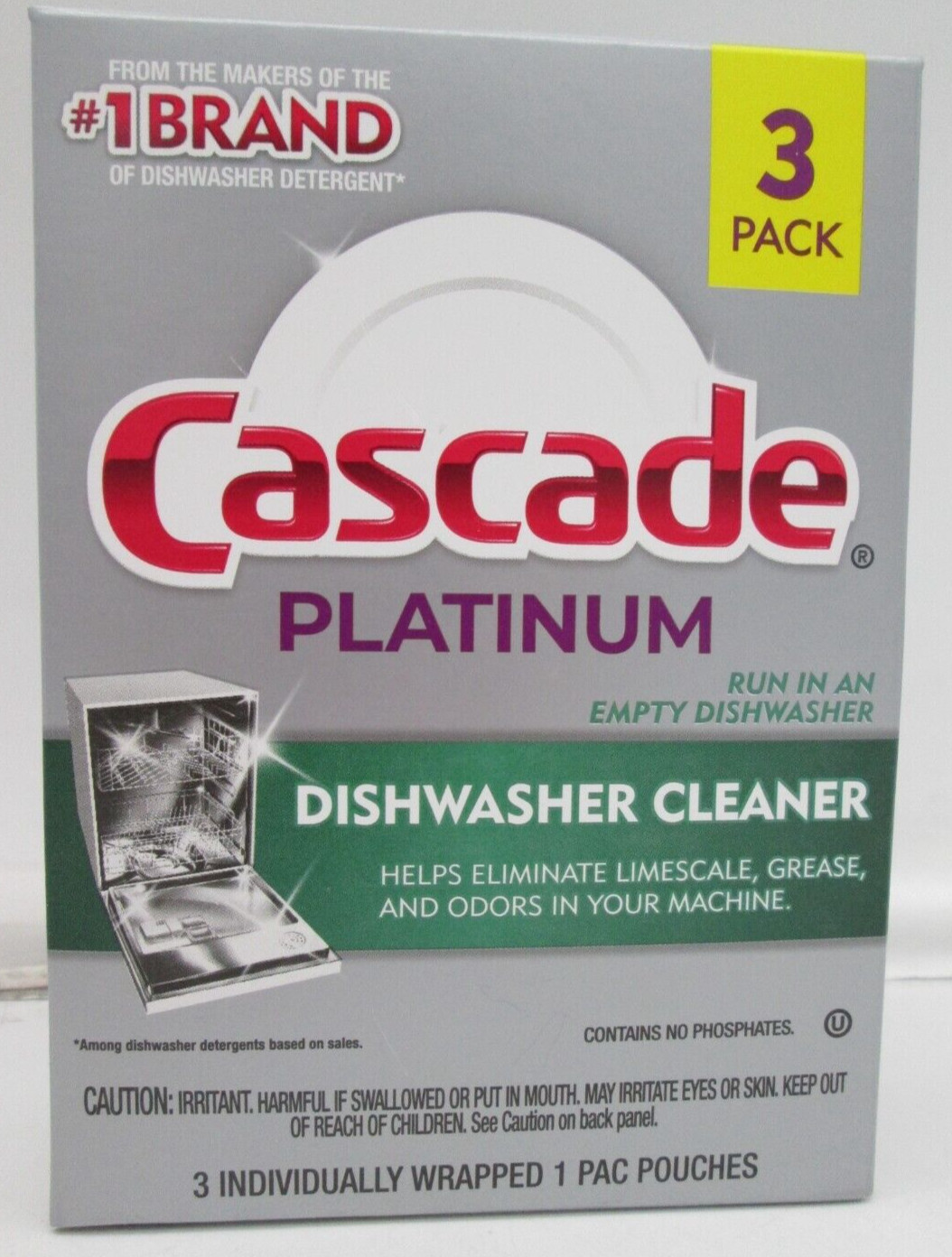 Ccascade latinum Dishwasher Cleaner 3/count Box 3 Box Lot