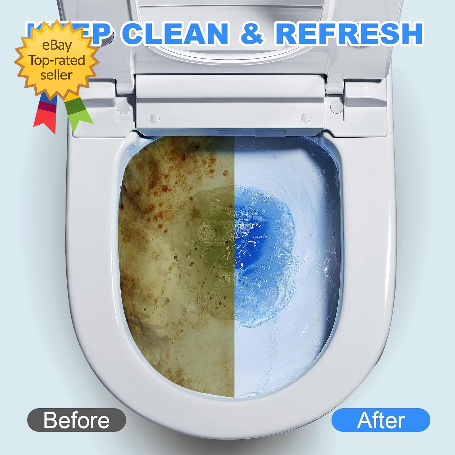 100 Pack Toilet Bowl Cleaner Tablets Long Lasting Toilet Tank Cleaner Blue……