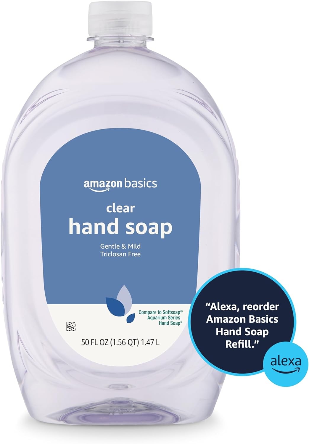 Gentle & Mild Clear Liquid Hand Soap Refill, Triclosan-Free,