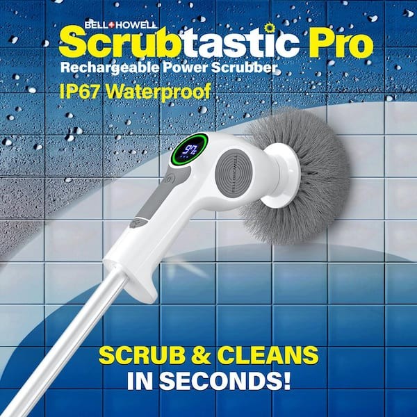 Scrubtastic Pro 43 in. Rechargeable Electric Power Scrubber Cleaner Scrub Brush