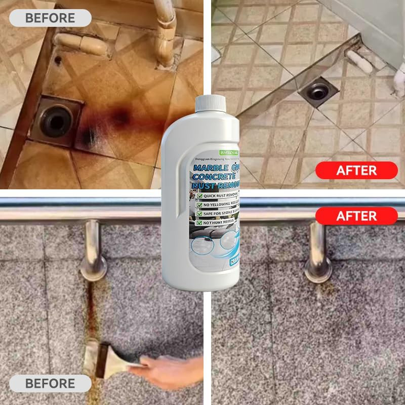 Rust Stain Remover Marble Cleaner Tile Rust Remover Granite Care Agent Stone Car