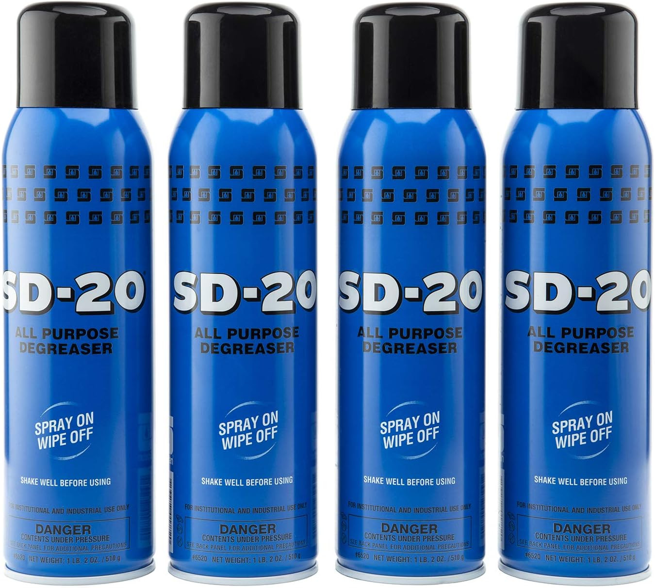 Spartan SD-20 All Purpose Degreaser 1 Lb 2 Oz/ 510G, Spray On-Wipe Off, Pack of