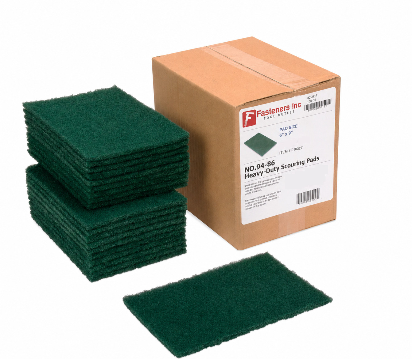 6″ x 9″ General Purpose Scuff Hand Pads Sanding Green Brown Maroon Gray Grey
