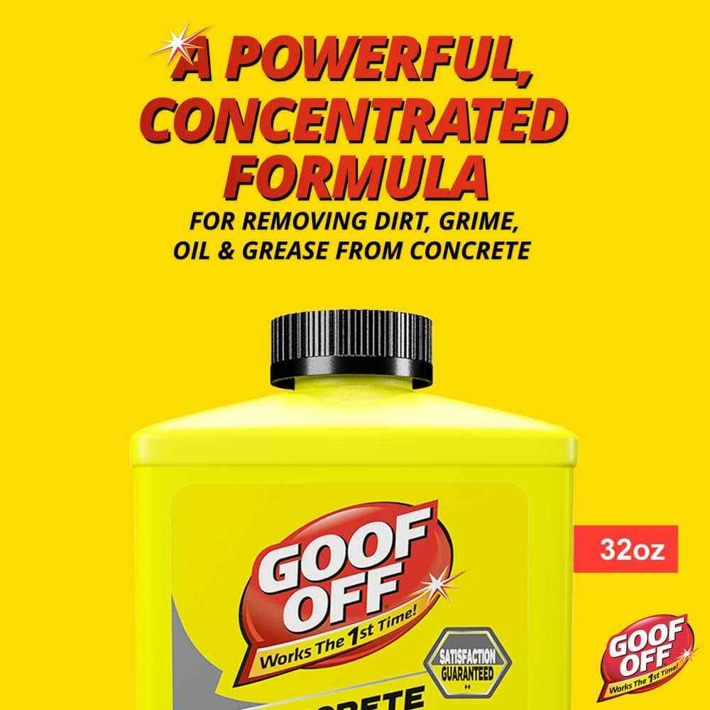 32 Oz Concrete Cleaner & Oil Stain Remover Driveway Garage Degreaser Solution