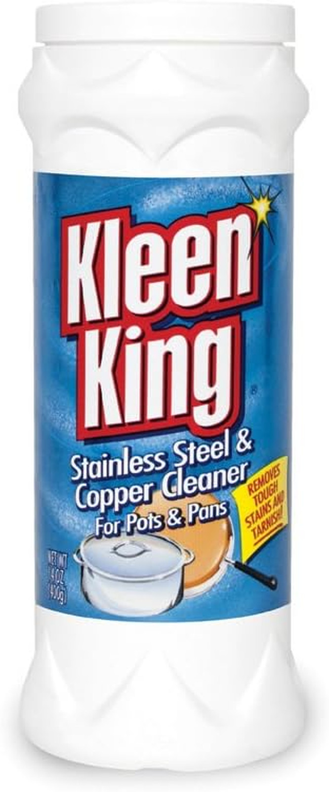King Kleen Stainless Steel Cookware Cleaner & Copper Cleaner 14 Oz Multi-Purpose