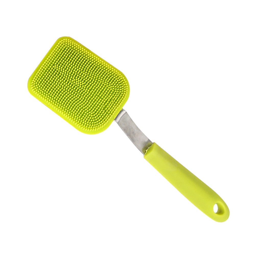 2 Pack Silicone Scrubber Dishwashing Brushes Durable Reusable Green Non Toxic