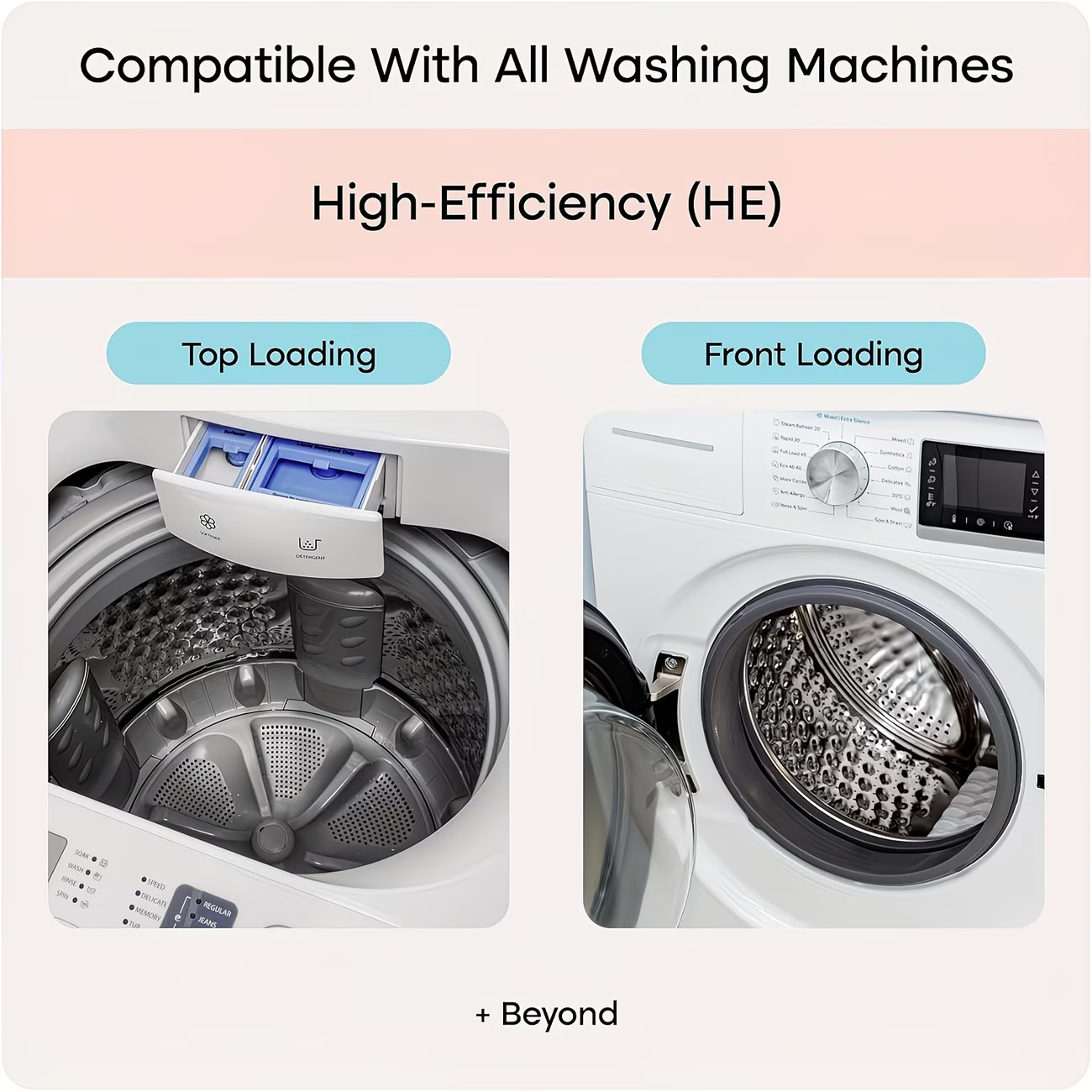 Washing Machine Cleaner Descaler 24 Pack – Deep Cleaning Tablets For HE Front