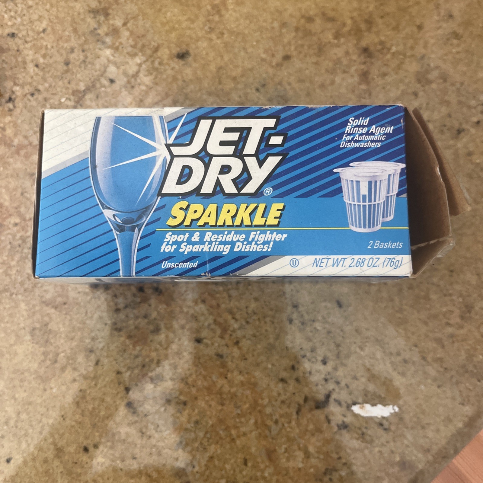 Unscented Jet Dry Rinse Agent Aid Box of 2 Baskets, Spot & Residue Fighter