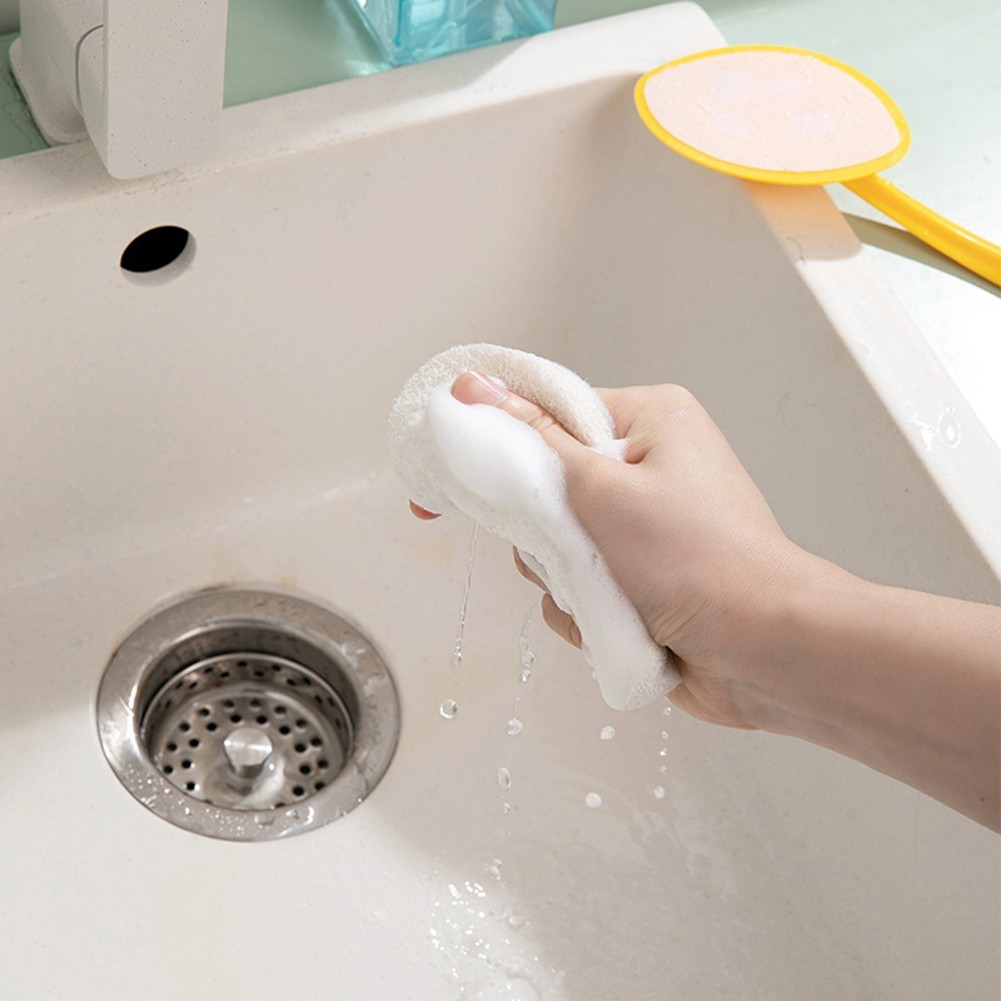 Gentle yet Effective Long Handle Sponge Scrubber for Delicate Surfaces
