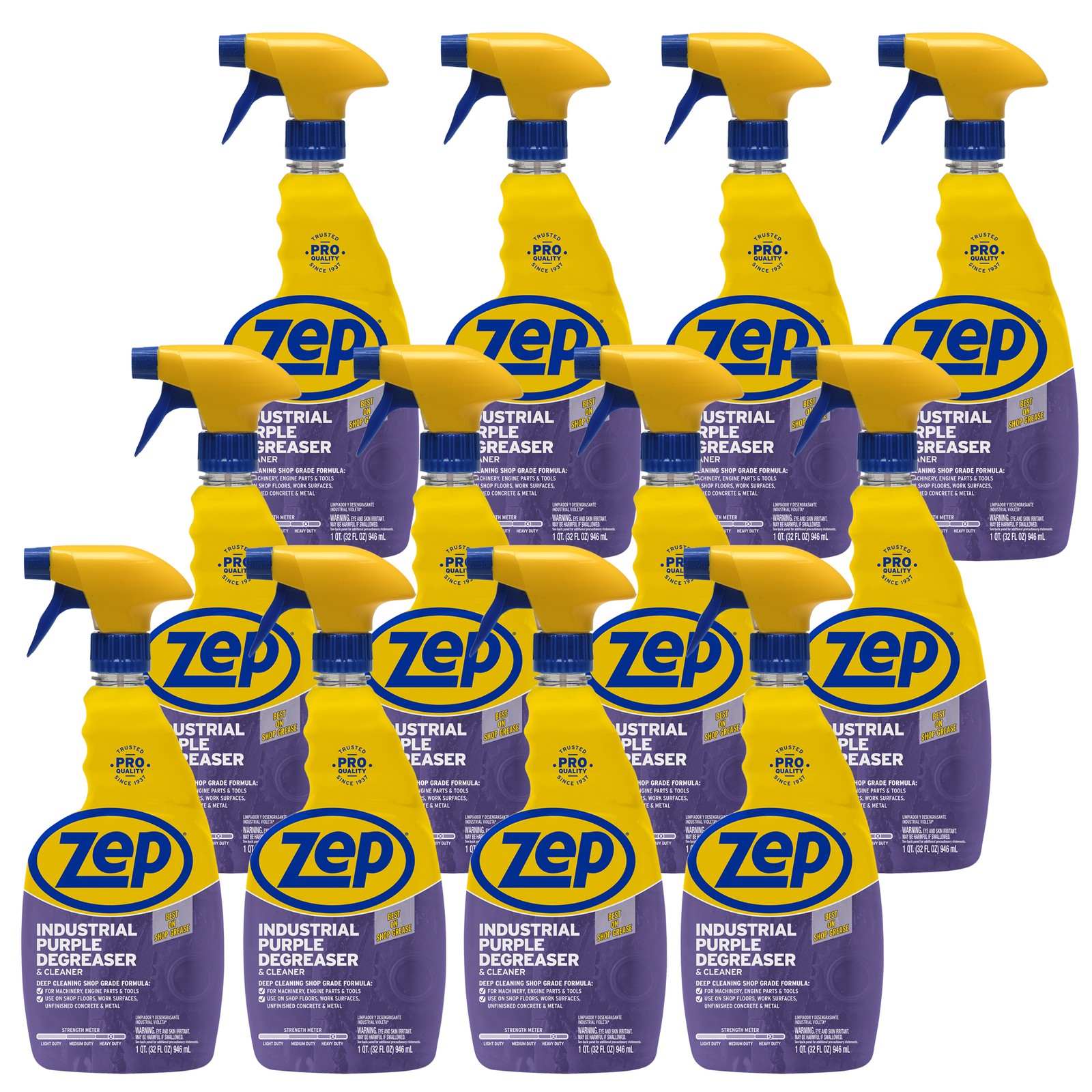 Zep Industrial Purple Cleaner and Degreaser Concentrate – 32 oz (Case of 12)