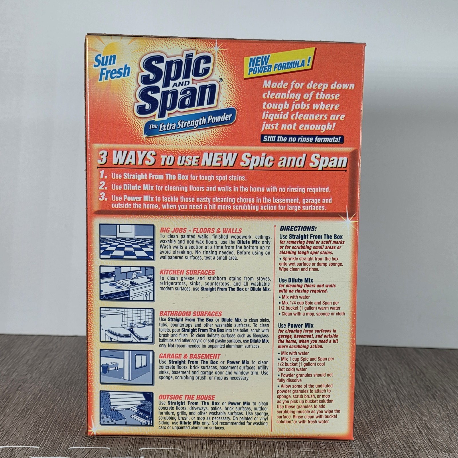 Spic and Span Extra Strength Powder ~ Sun Fresh 27 oz/1lb 11oz ~NOS Discontinued