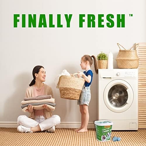 Finally Fresh Washing Machine Cleaner for Front Loaders & Top loaders, 20 Pac…