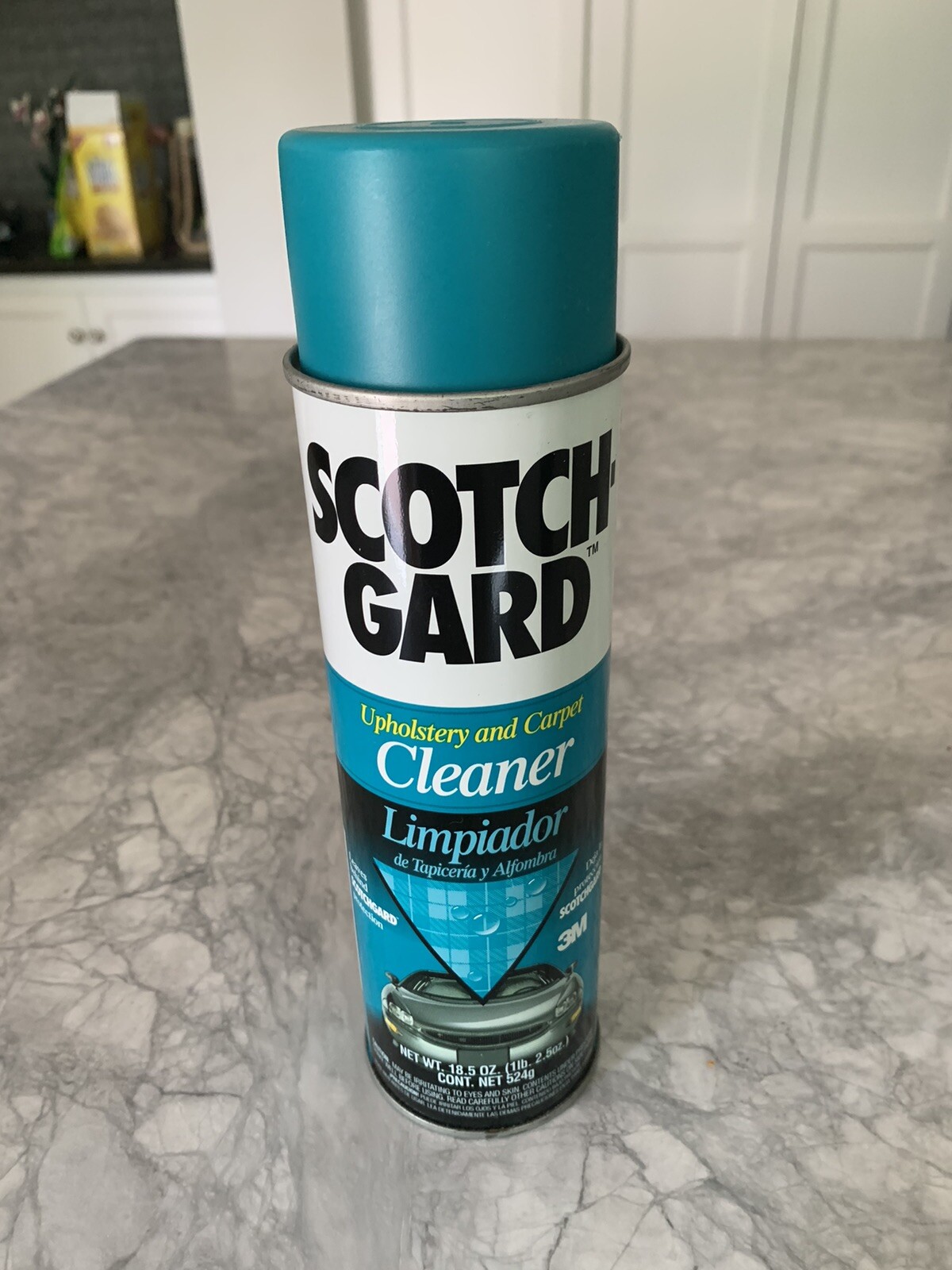 3M ScotchGard Automotive Upholstery Carpet Cleaner 18.5 Ounces 3/4 Full Vintage