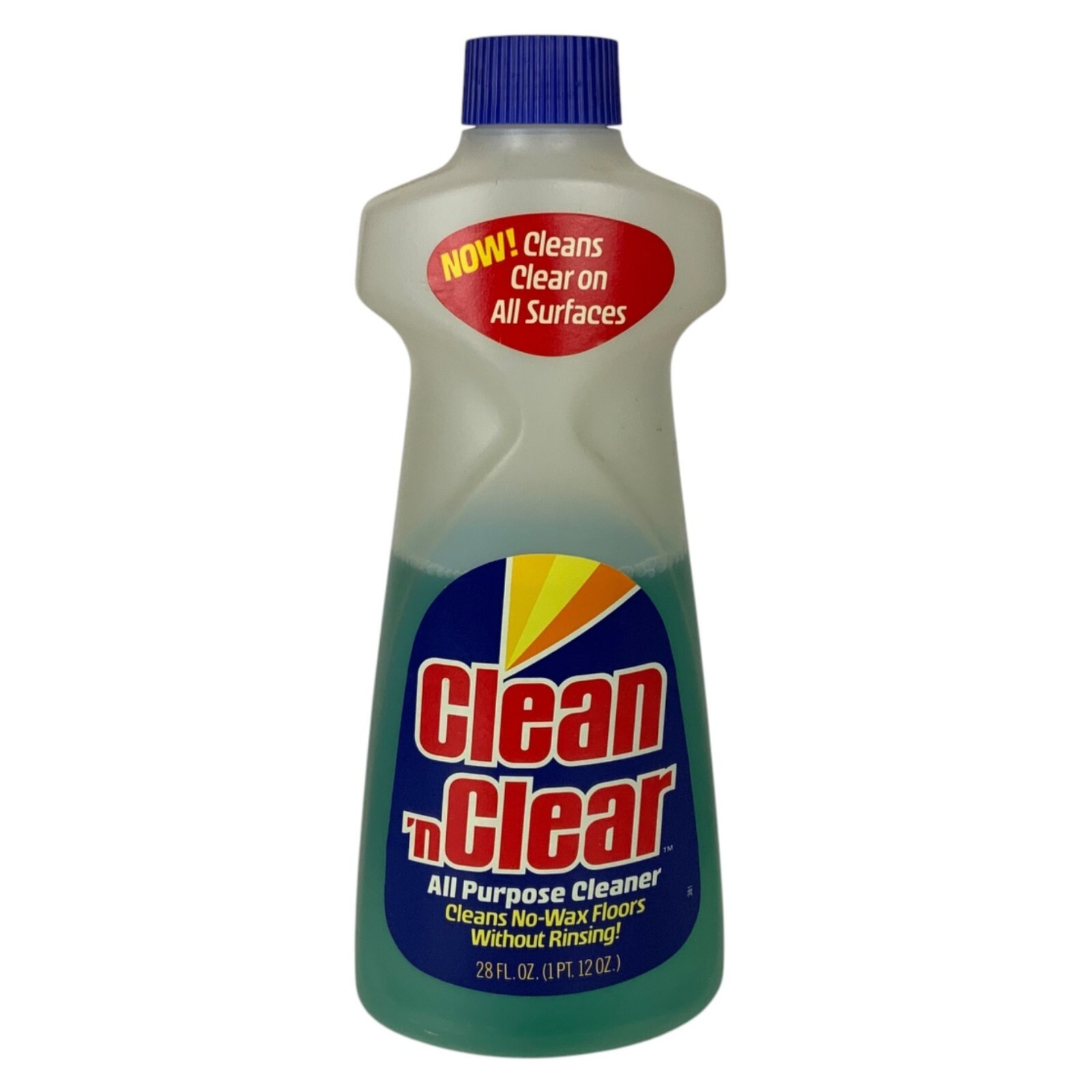 Vintage Clean N Clear All Purpose Cleaner 28 Fl Oz Bottle SC Johnson 1984 – 60%