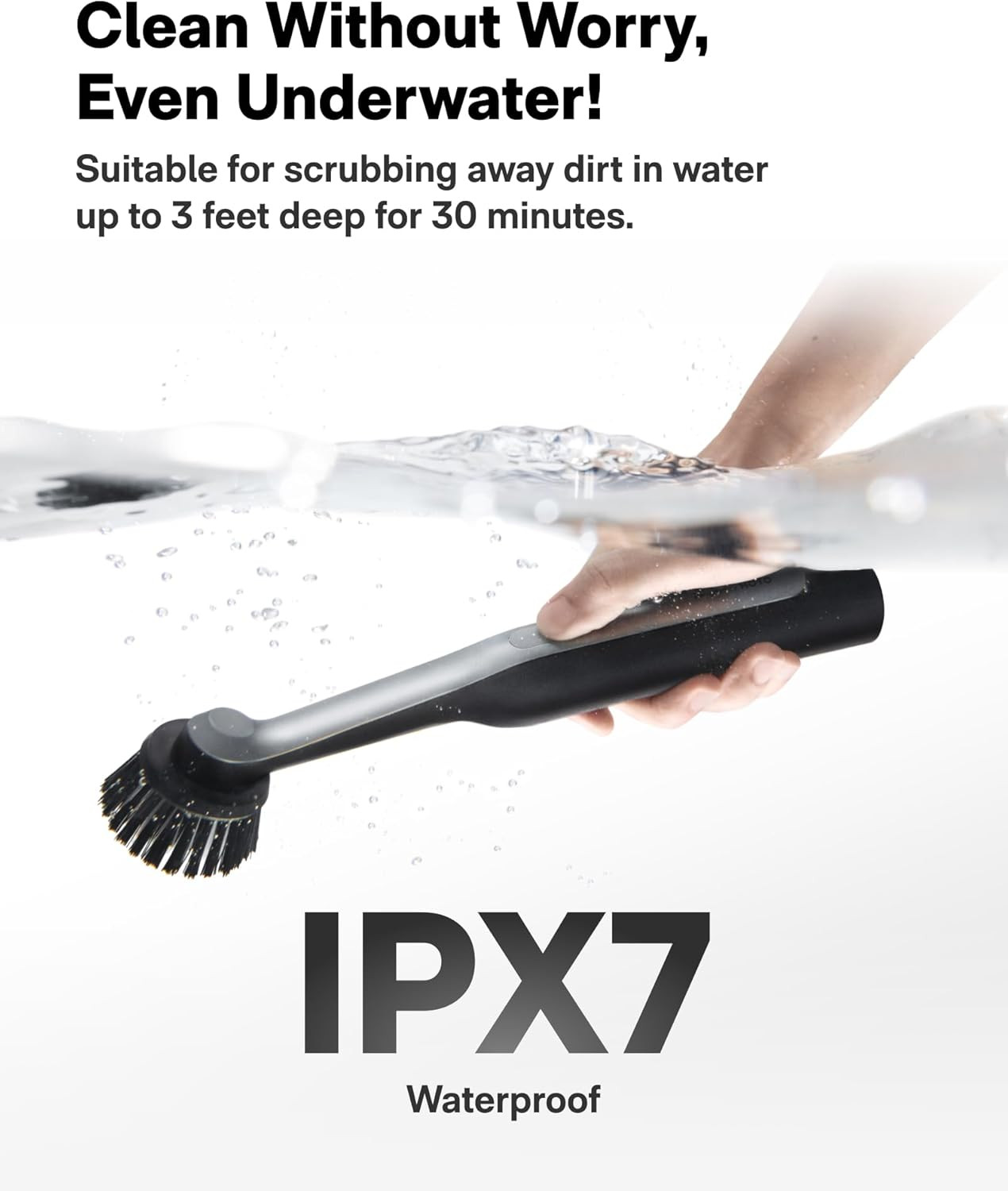 Wand™ Cordless Spin Scrubber, Electric Rechargeble Grout Cleaning Brush,