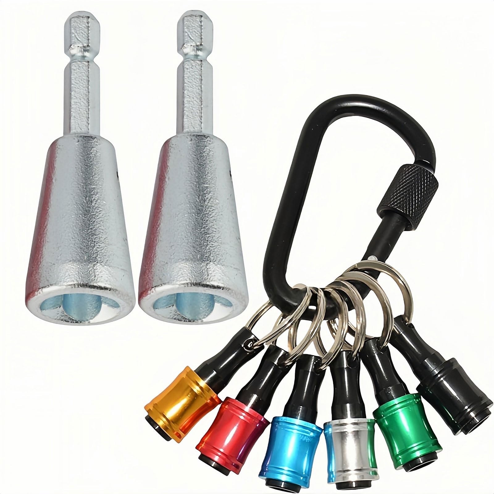 2 Pcs Wire Twister Tool For Drill, 1/4 Inch Hex Shank, Compatible With 9-22 A…