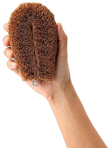KAMENOKO TAWASHI No.3 Large Size Japanese Scrub Brush Natural Palm Fiber Japan