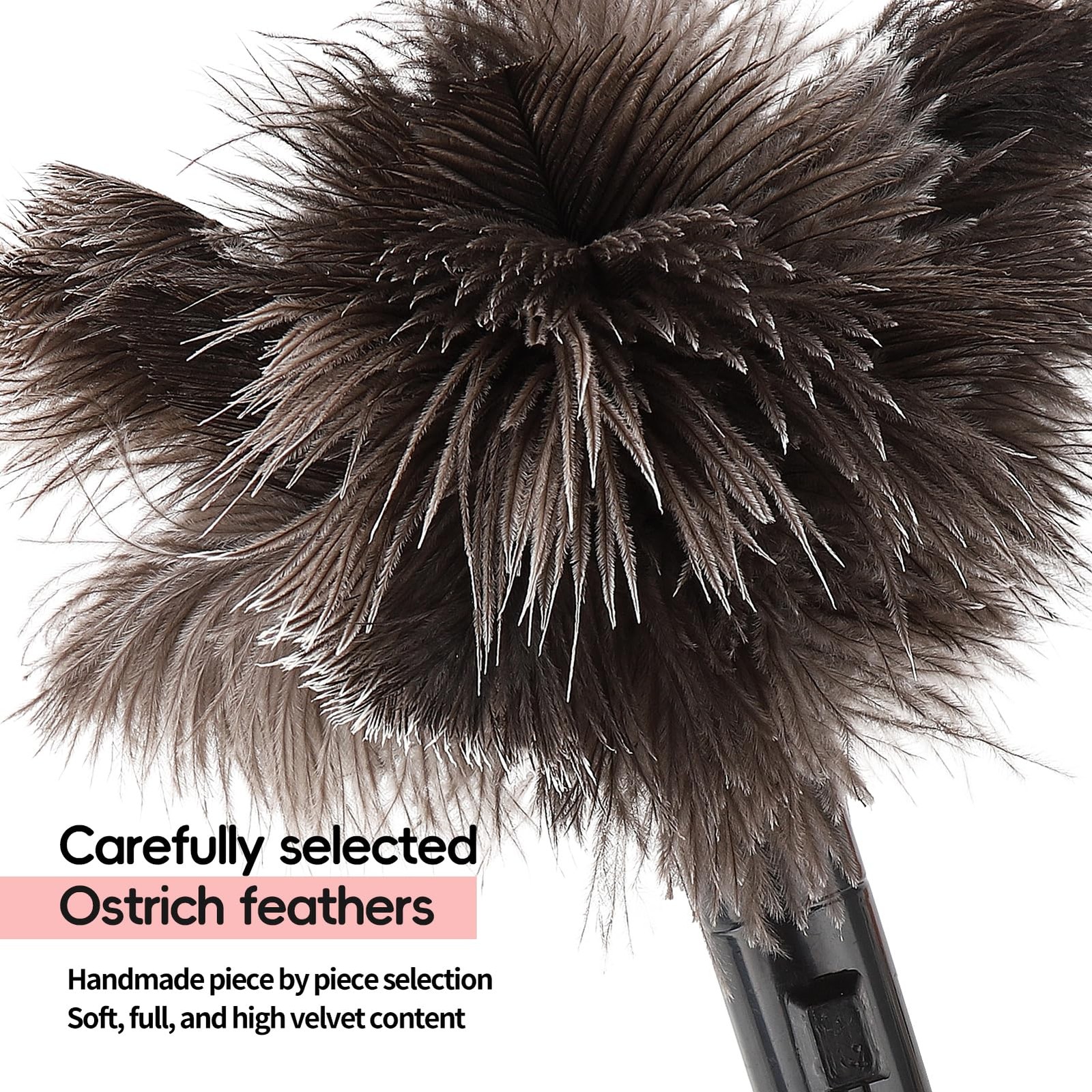 Retractable Feather Duster-Genuine Ostrich Style a – 1 Pcs