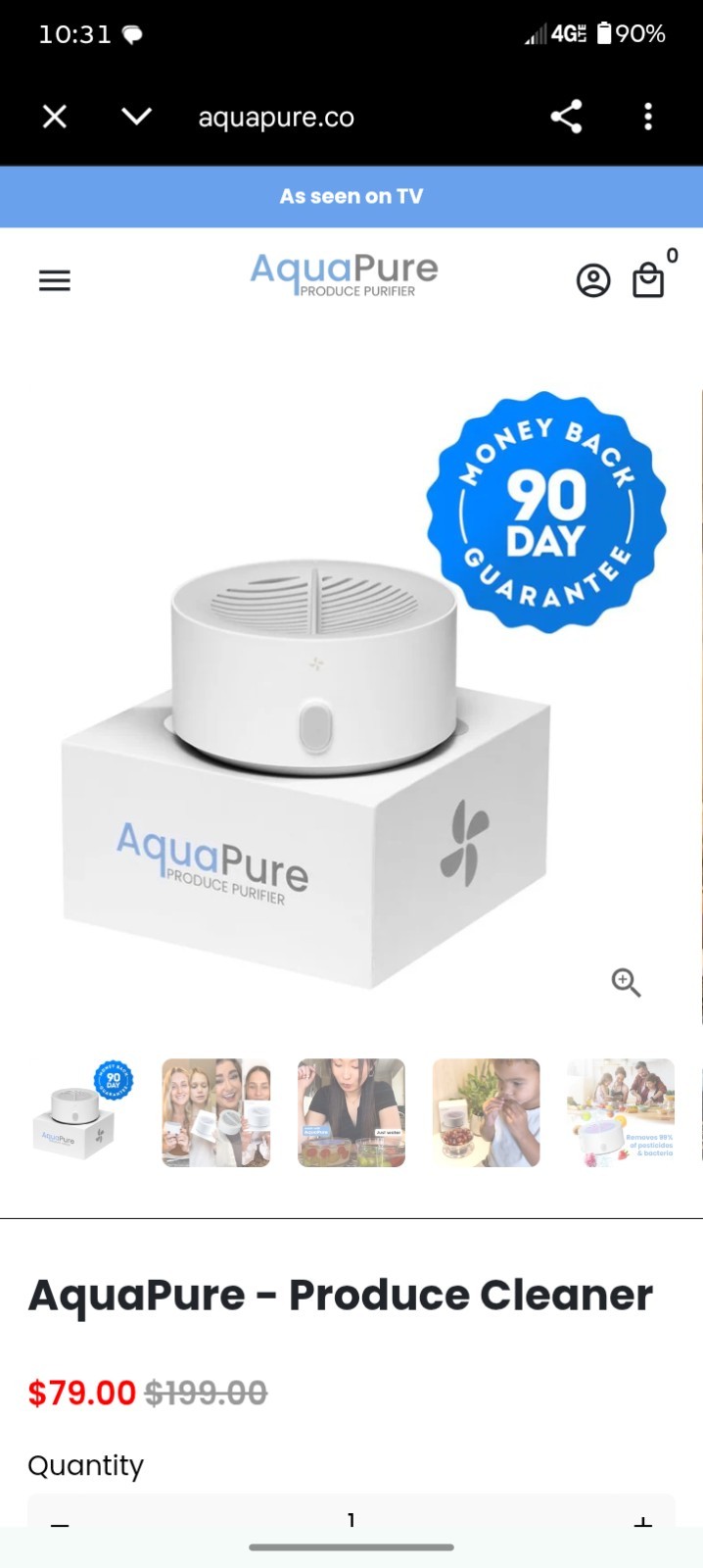 AquaPure – Fruit and Vegetable Washing Machine, Fruit Cleaner Device That Cle…