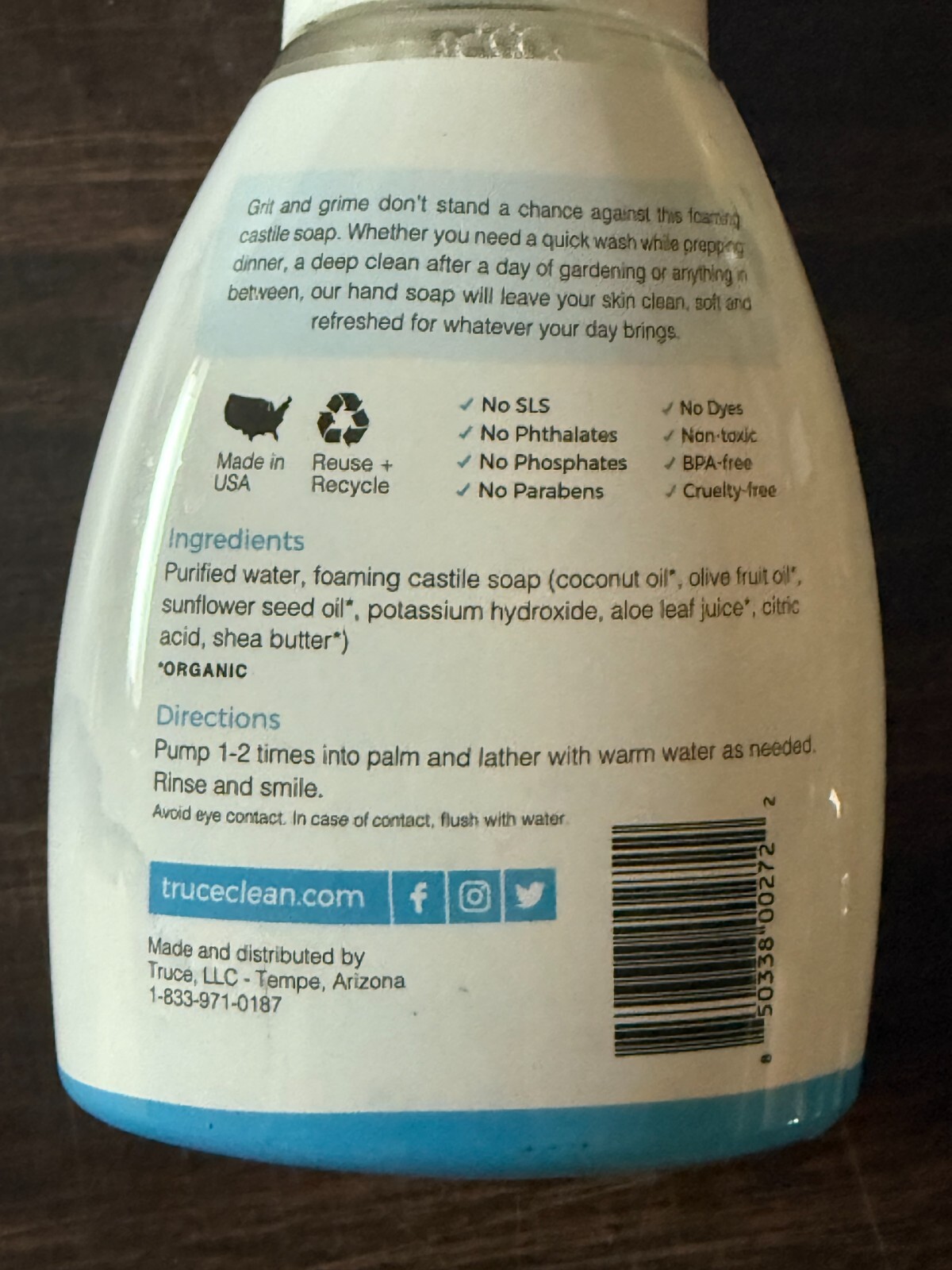 Case – TRUCE Foaming hand soap *Sold out on Amazon* Hypoallergenic, Fragrance-Fr