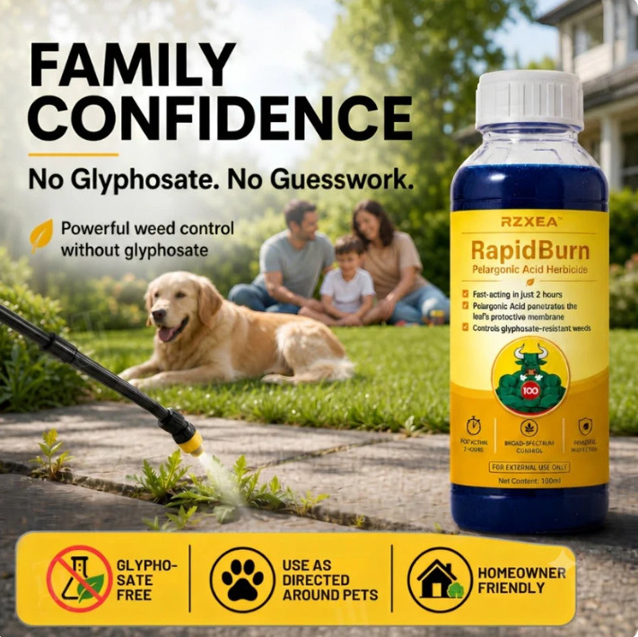 RZXEA RapidBurn Pelargonic Acid 100ml Natural Outdoor Plant Maintenance Liquid