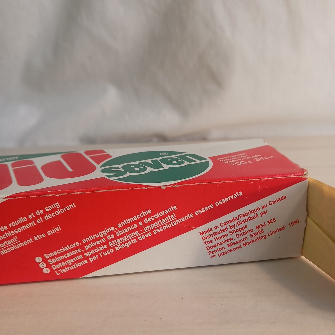 VTG DiDi Seven Universal Cleaner 3 1/2 oz. Made in Canada NEW In Box As Seen On