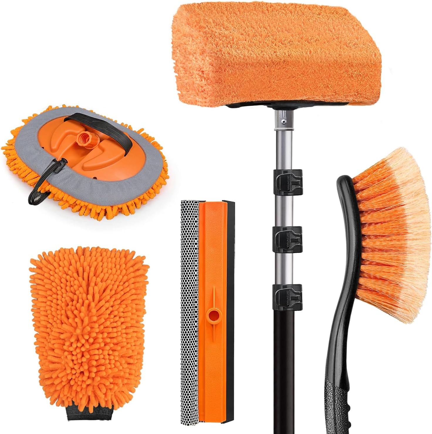 4-12 ft Car Cleaning Kit, Ultimate RV & Truck Wash Kit