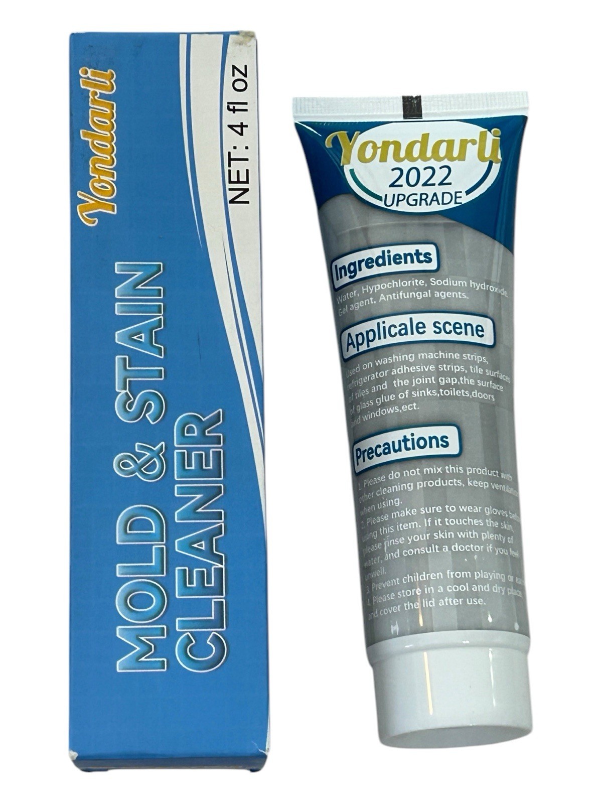 Mold Stain Cleaner, 4oz Gel – for Washing Machines, Tile, etc.