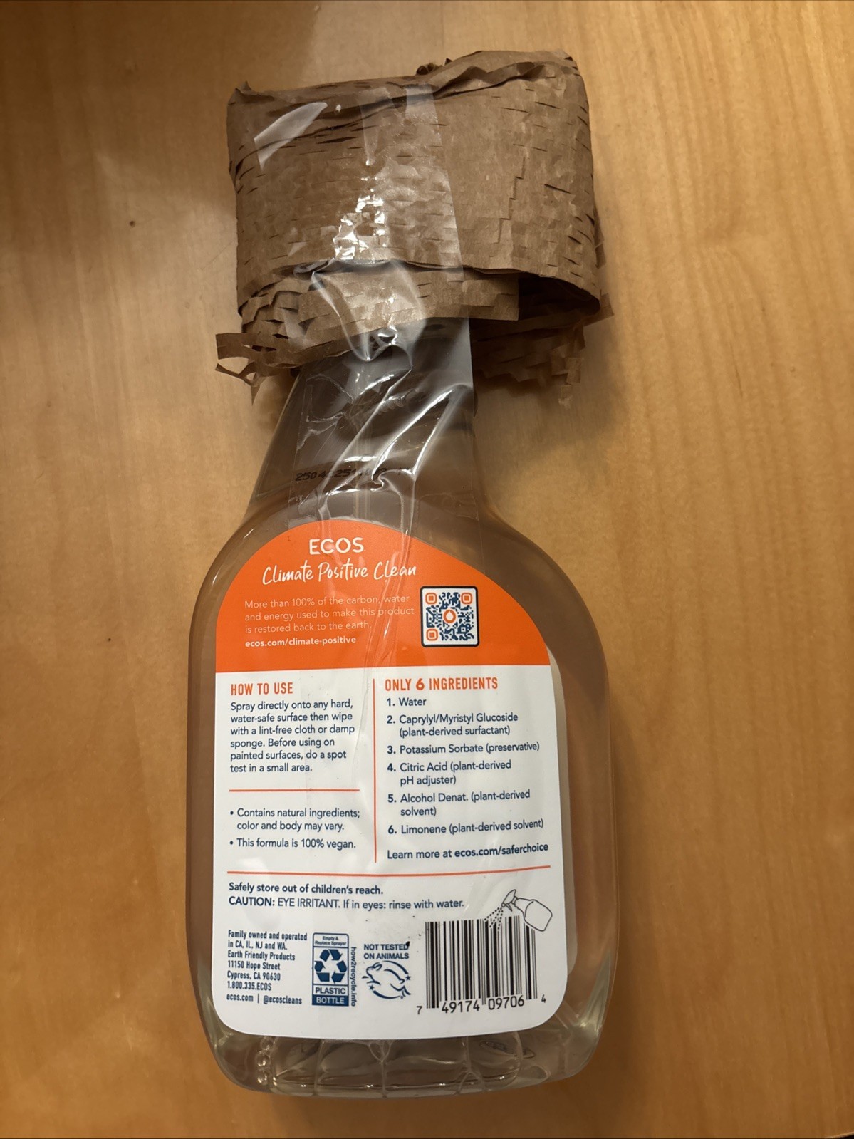 Ecos All Purpose Cleaner Orange Plus 22 Oz