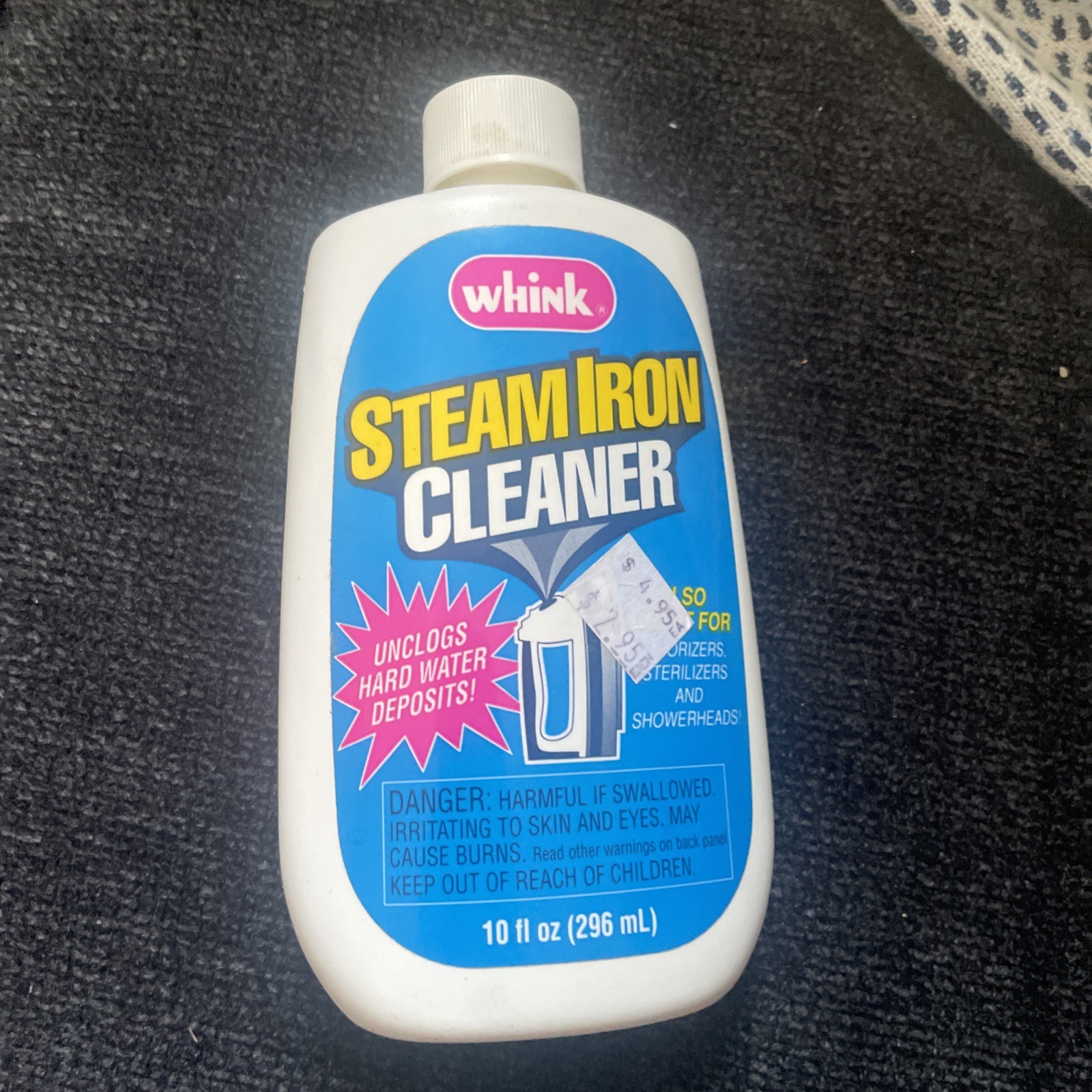 Whink Steam Iron Cleaner Unclogs Hard Water Deposits Discontinued 10 oz