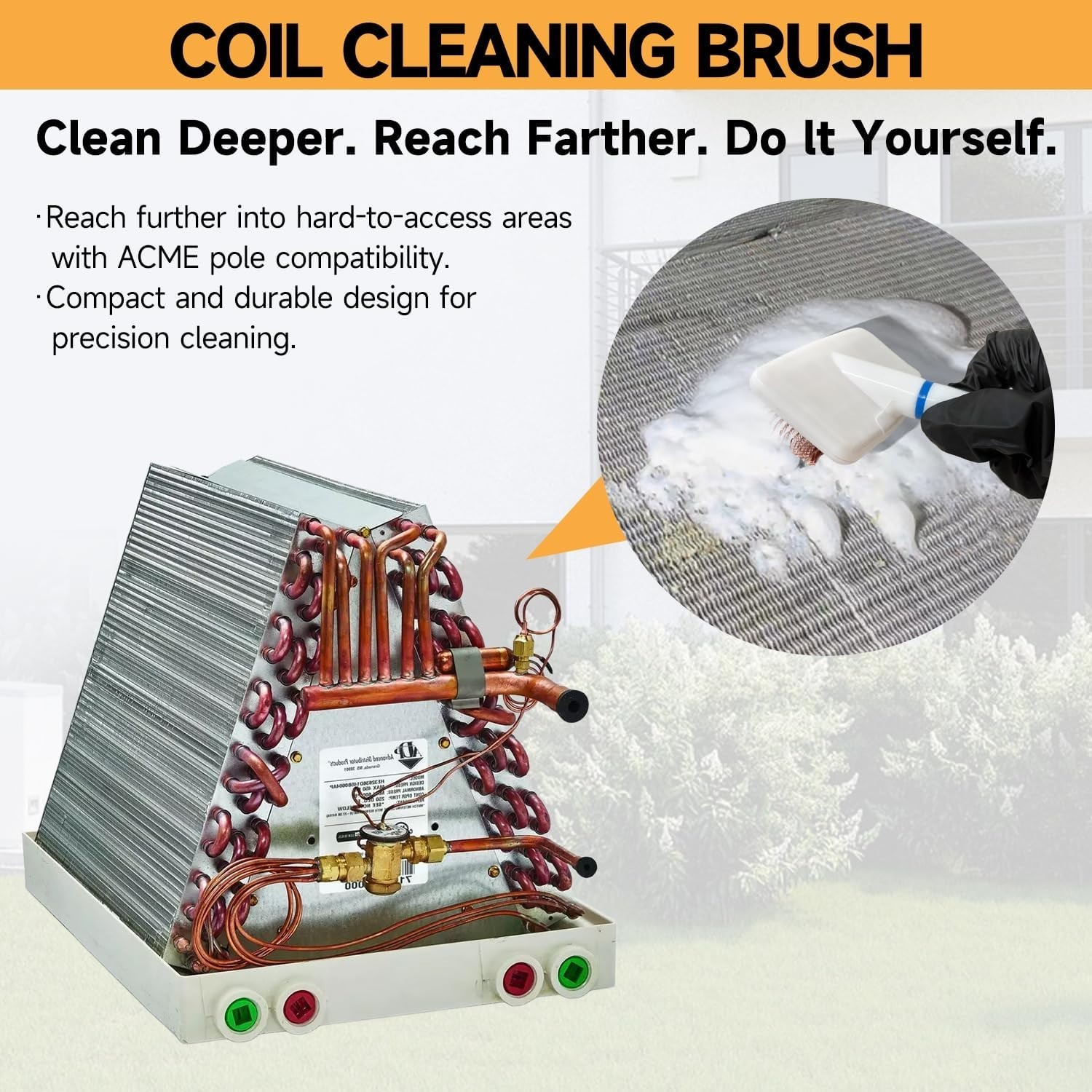 AC Coil Cleaner Kit, Include 2 for Coil Cleaner, 3-Piece Set of Air Condition…