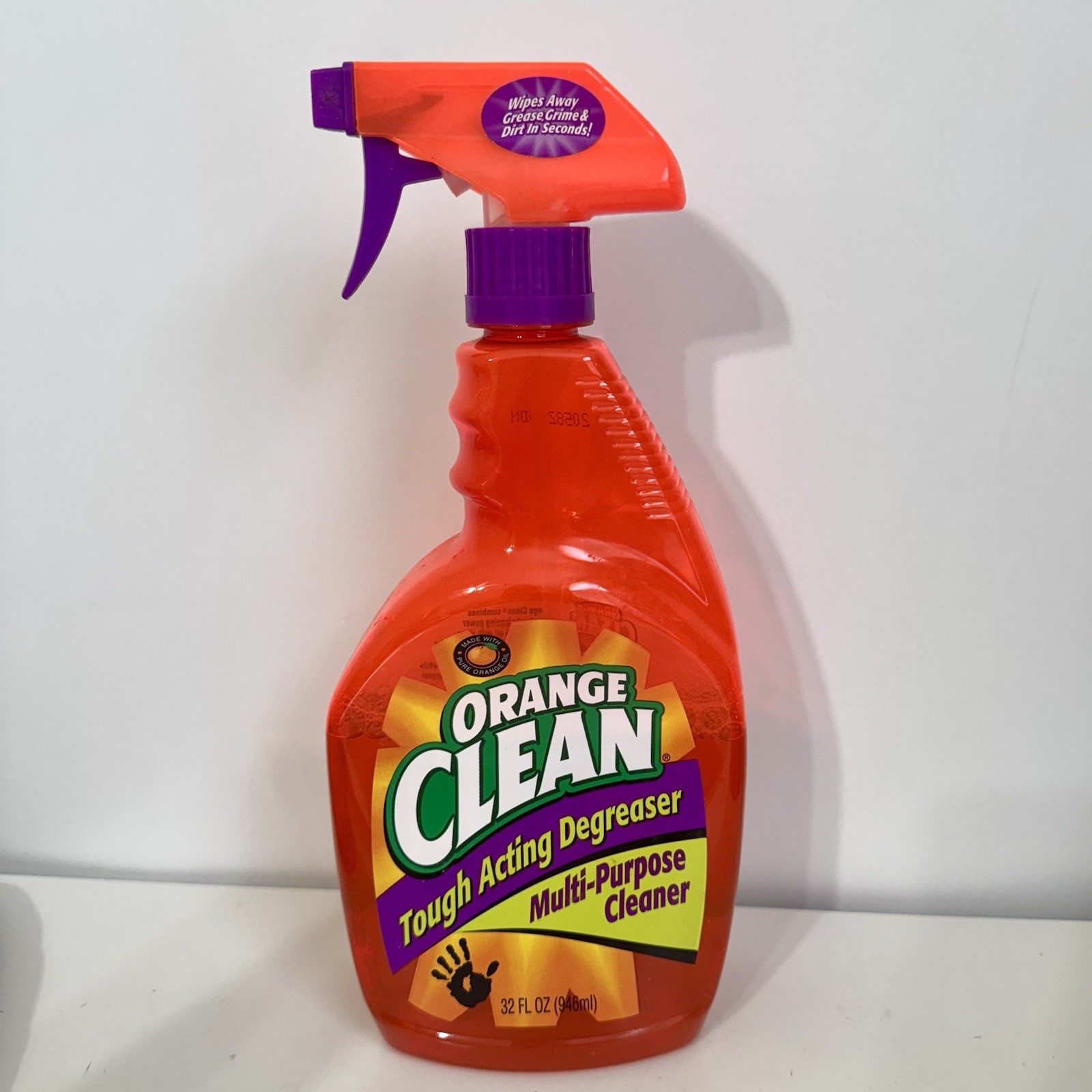 ORANGE Glo CLEAN Original Tough Acting Degreaser Cleaner Movie Prop Half Full
