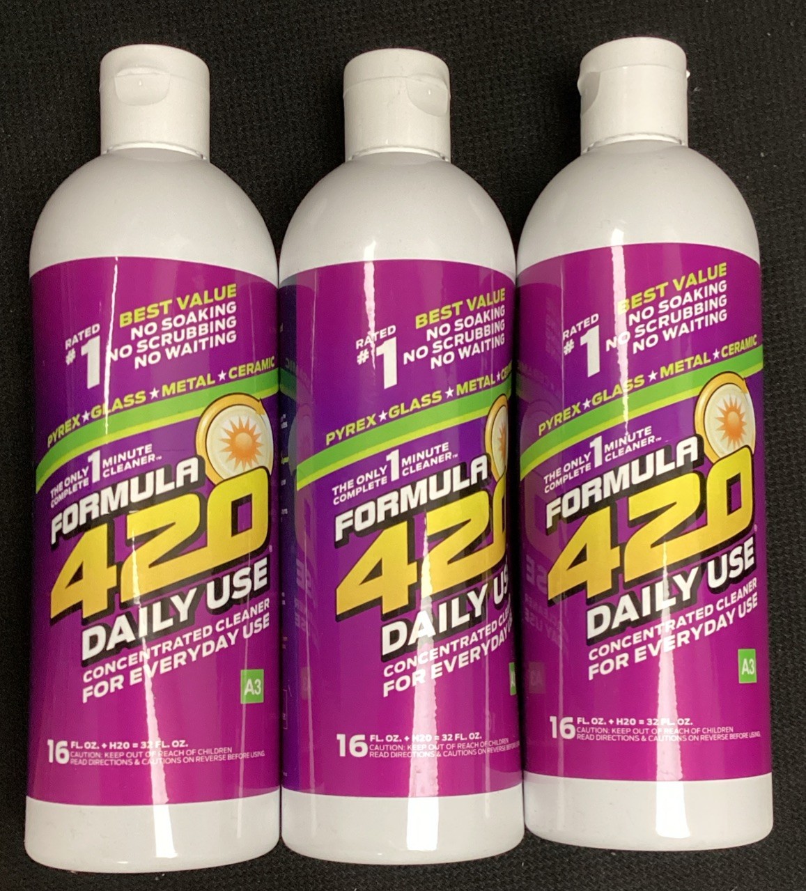 3x Bottles Formula 420 Daily Use Concentrated Cleaner | 16oz | Fast Shipping!