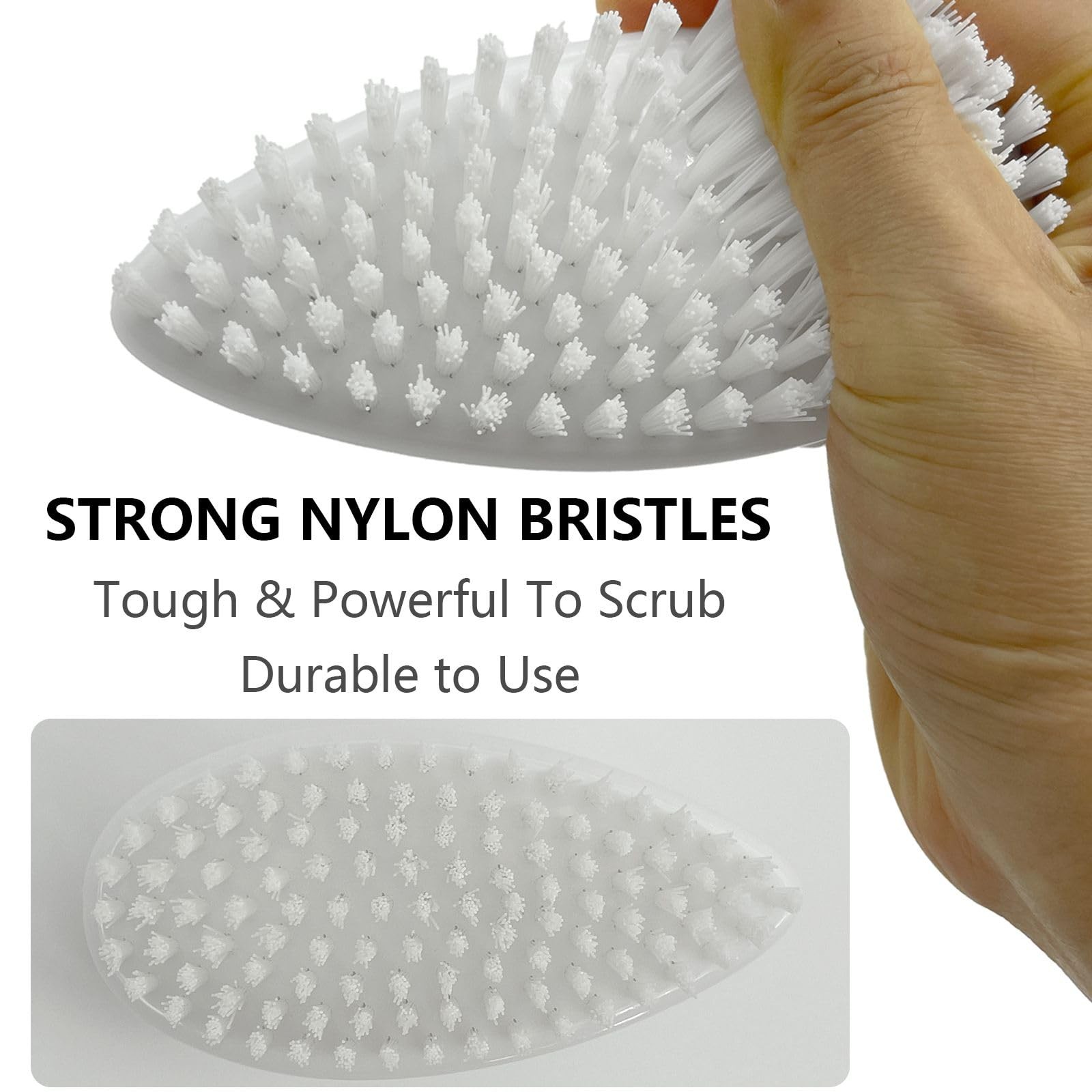 GKETN Scrub Brush for Cleaning Scrubbing Heavy Duty Stiff Nylon Bristles Clea…