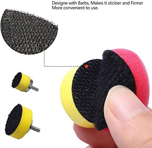24pcs Burnishing Sponge Metal Pad Polishing Foam Cone Car Burnish Wheel Hub Tool