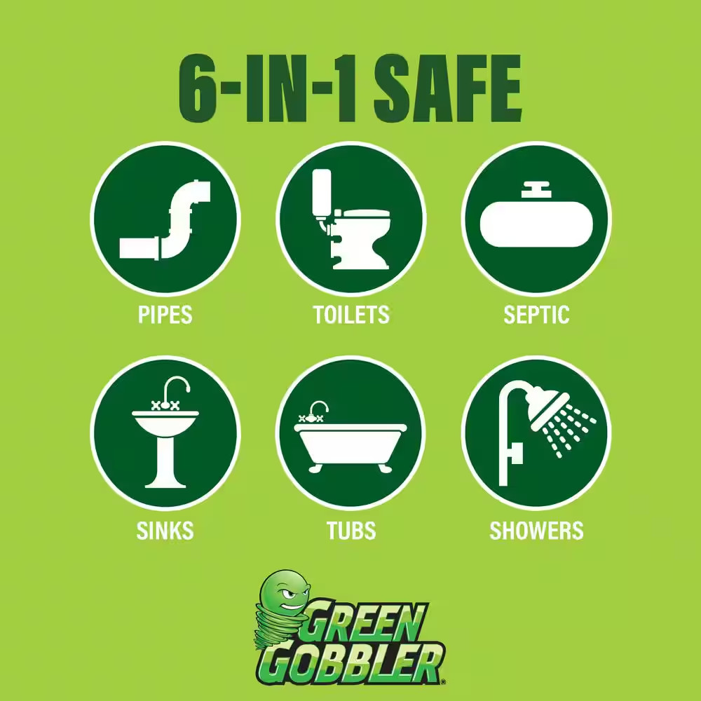 31 Oz. Drain and Toilet Clog Dissolver and Remover Premeasured Applications