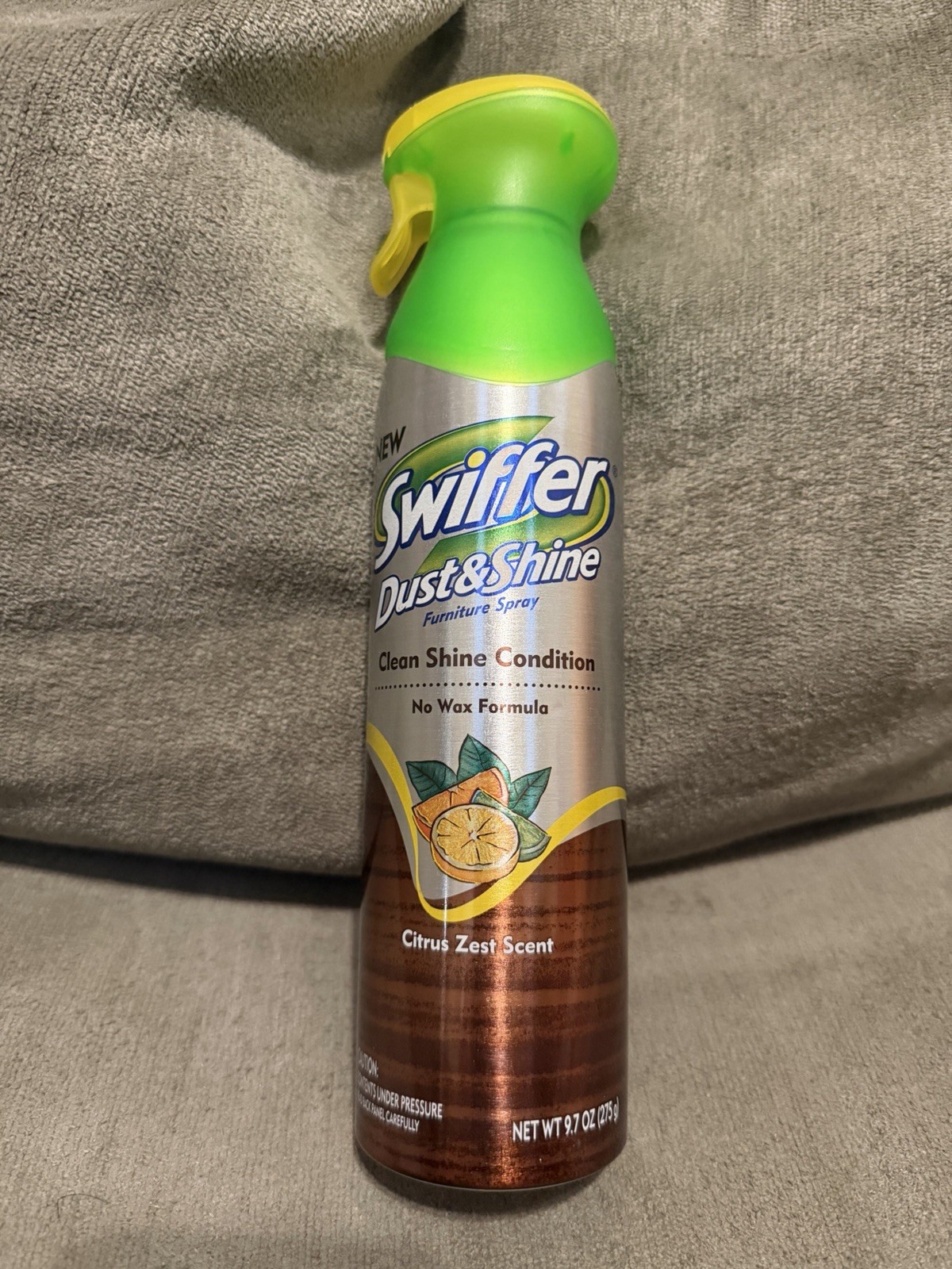 Swiffer Dust & Shine Furniture Polish Citrus Zest Scent 9.7 Oz Used Discontinued