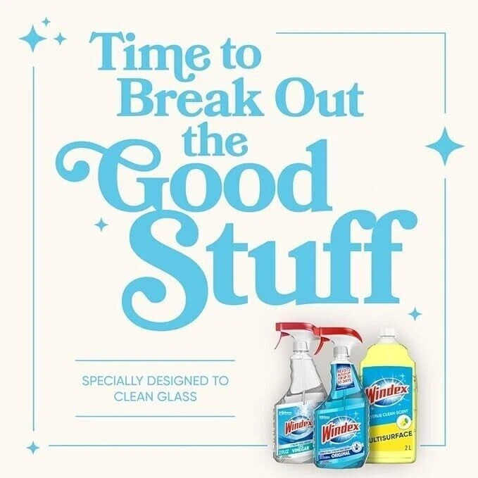 Windex Original Blue Glass and Window Cleaner Spray Bottle – 23 Fluid Ounces