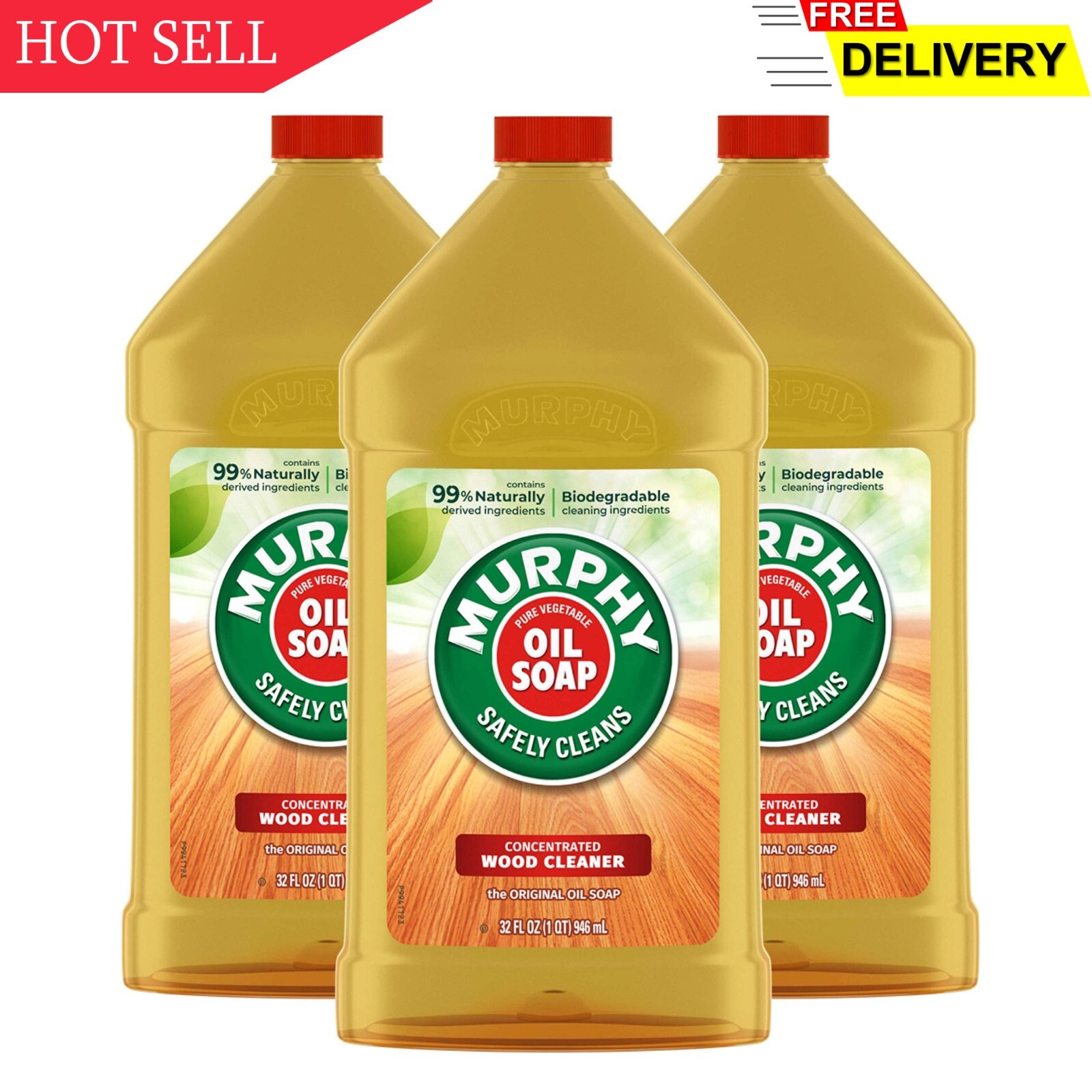Murphy Oil Soap Wood Cleaner, 32 Fluid ounce (Pack of 3)