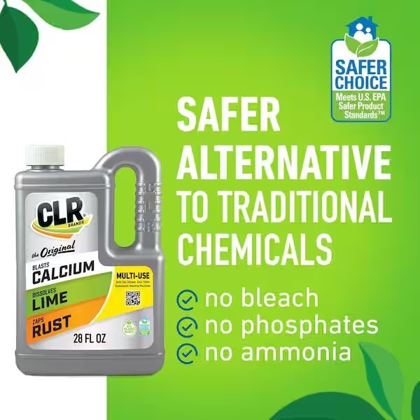 CLR 28 fl. oz. Calcium Lime Rust Remover Concentrated Multi-Purpose, Scent Free