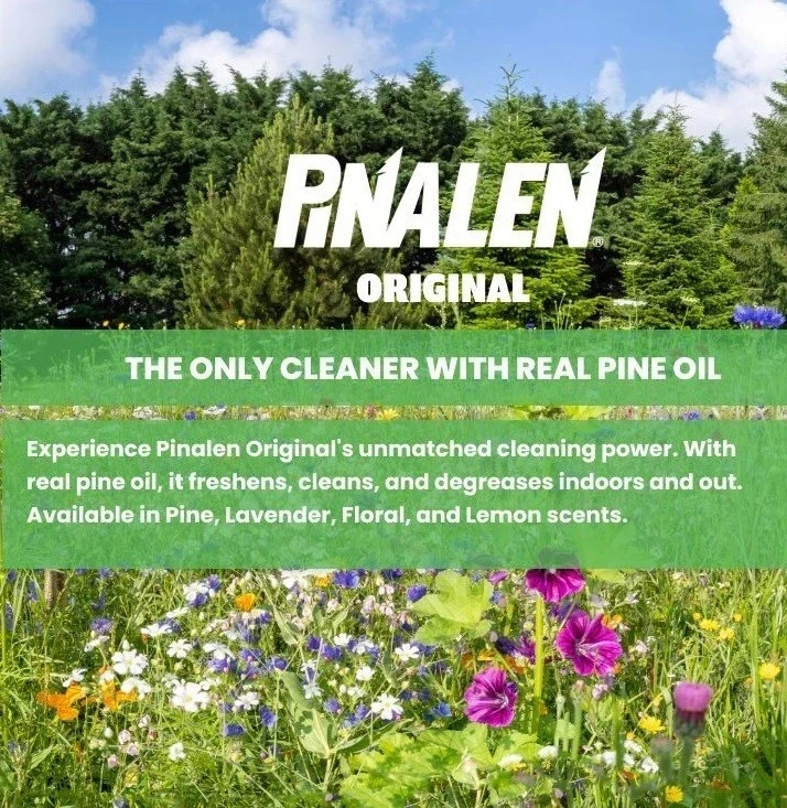 PINALEN Multipurpose Cleaner Scent Boost Technology 56 Oz Floral Delight + Cloth